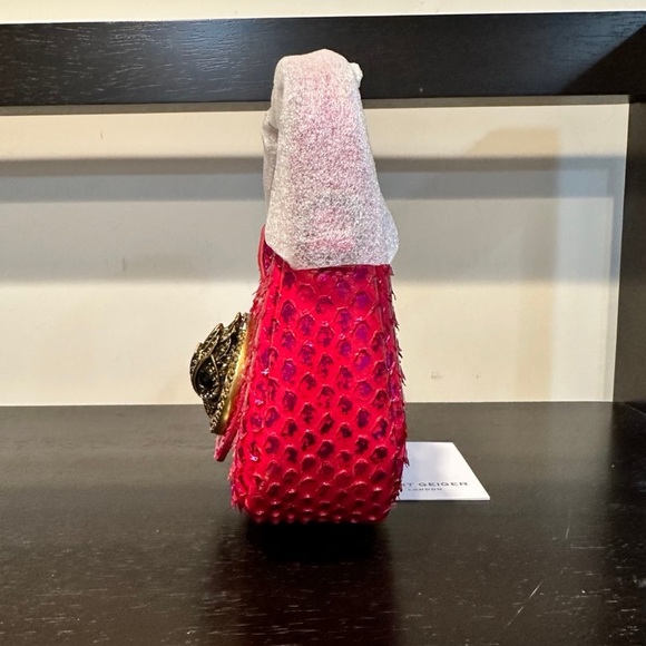 Kurt Geiger Micro Chelsea Hobo Bag Fuchsia - Picture 6 of 11